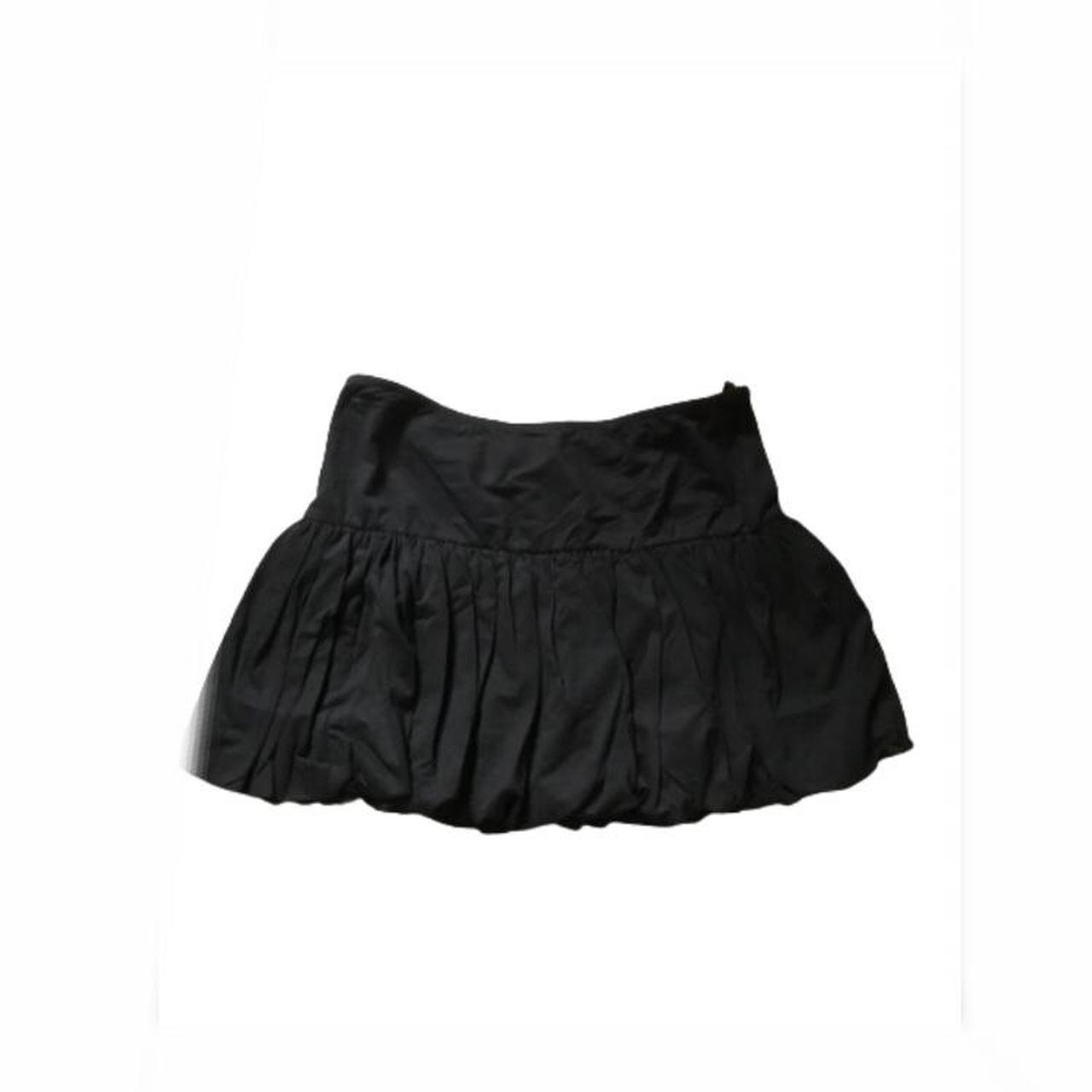 Y2K low waisted brown mini skirt Pleated mini... - Depop