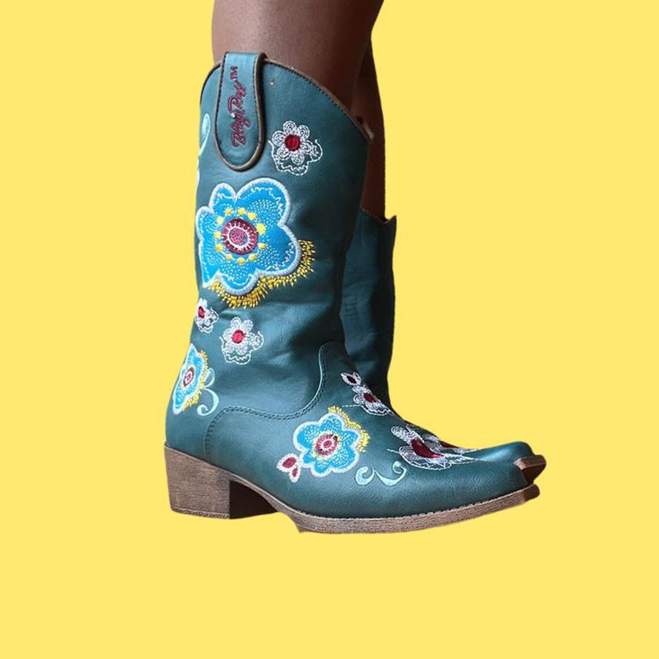 Floral best sale cowboy boots