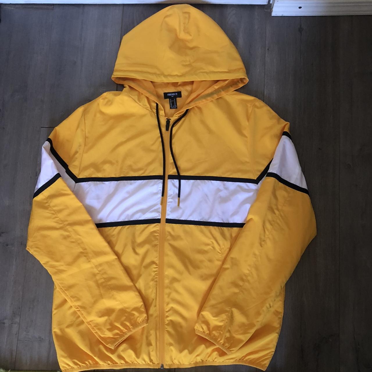 bright yellow windbreaker from forever 21 never