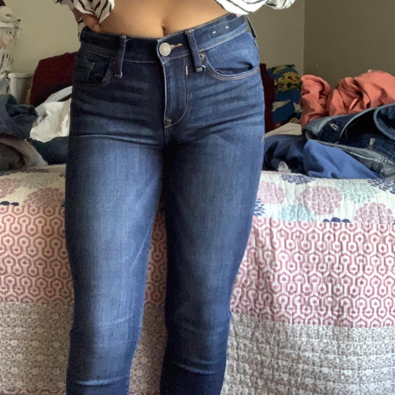 Amazing express jeans Worn once Midrise Comfy and... - Depop