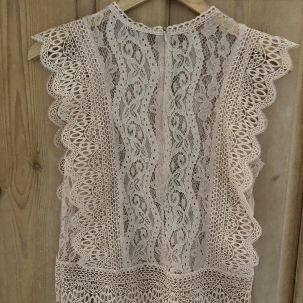 Zara lace blouse - Depop