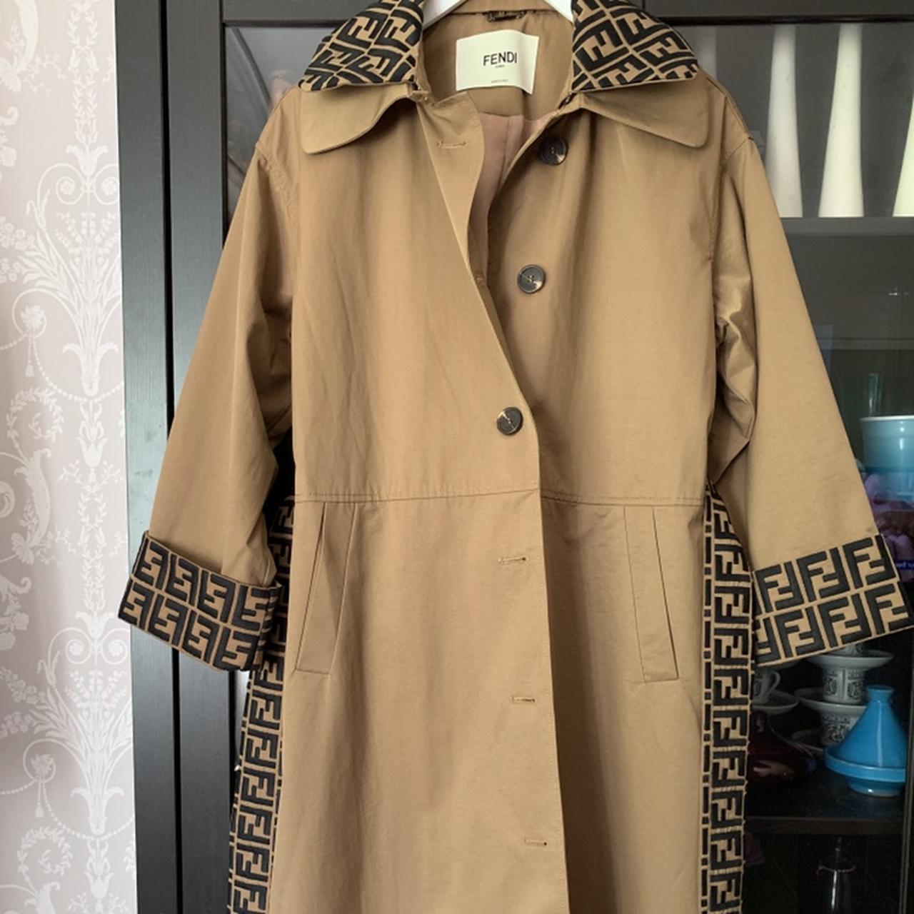 Fendi Green Perforated Belted Trench Coat, 40 – Iconics Preloved