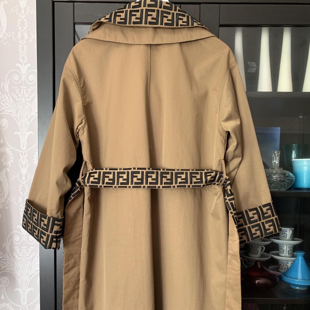 Fendi Green Perforated Belted Trench Coat, 40 – Iconics Preloved Luxury