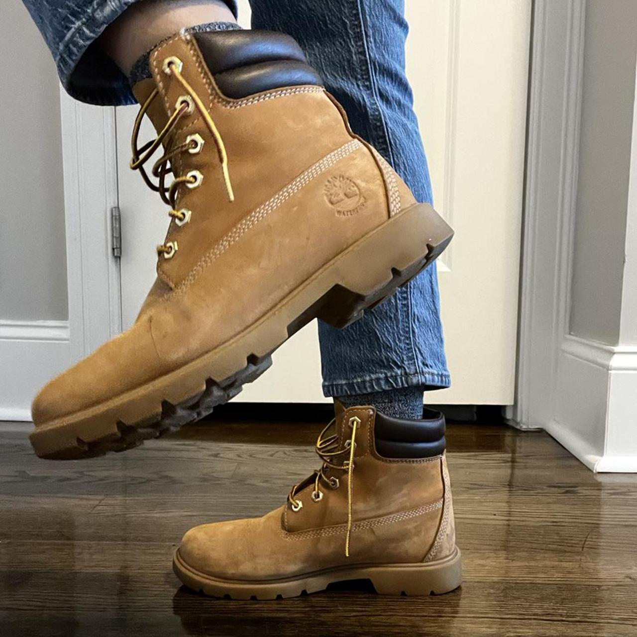 Timberland Women's Tan Boots | Depop