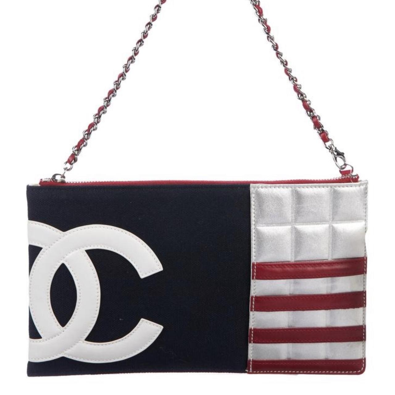 Chanel Logo American Flag Zip Chain Mini Bag or... - Depop