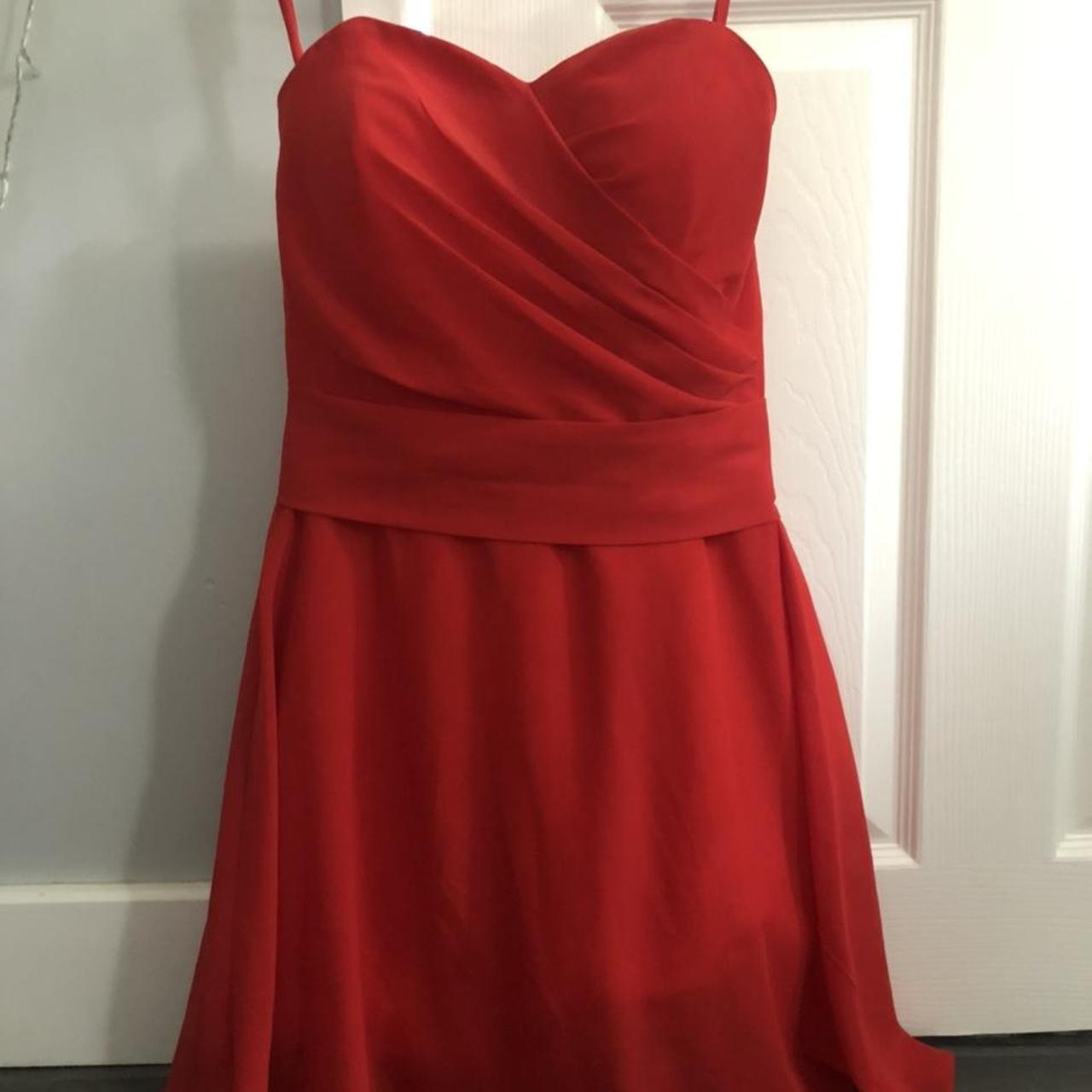 Red formal dress Super flattering red dress suitable... - Depop