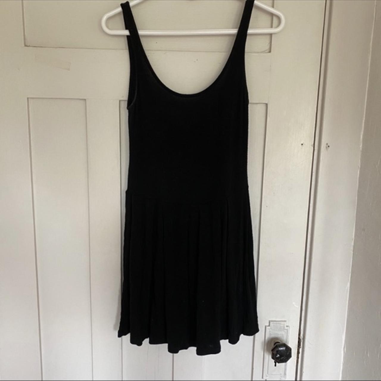 BRANDY MELVILLE Black Mini Dress, size s. Sleeveless... - Depop