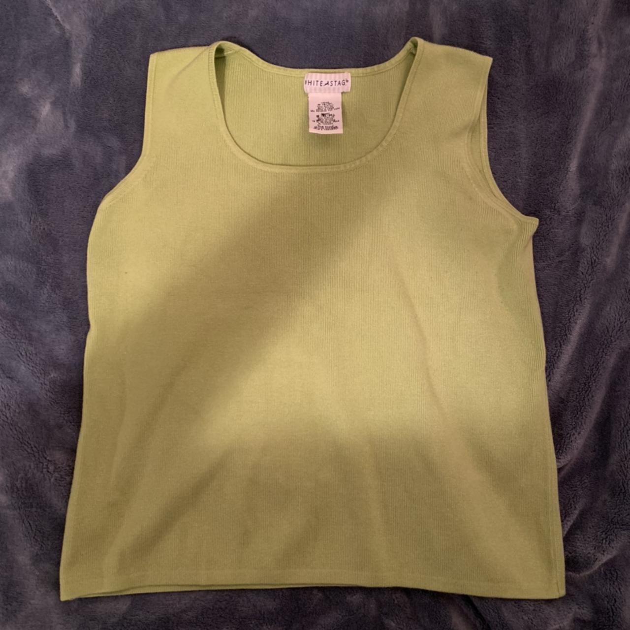 American Vintage Women's Green Vests-tanks-camis | Depop