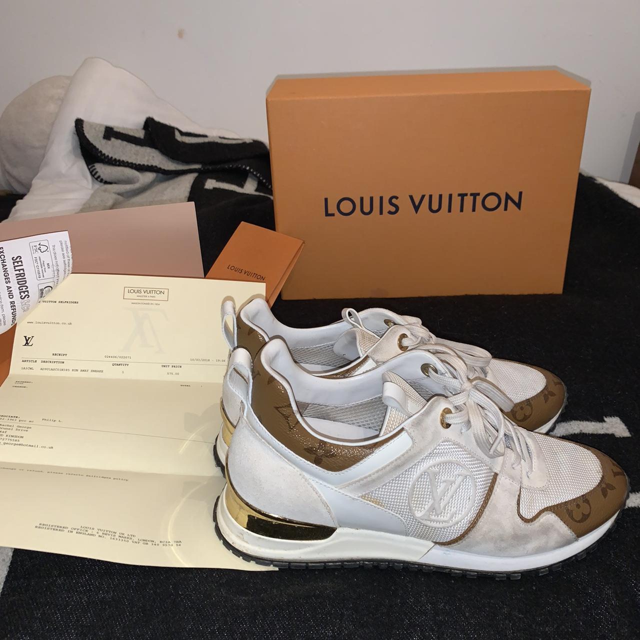 Authentic Louis Vuitton Time Out Sneakers Blanc/Noir - Depop