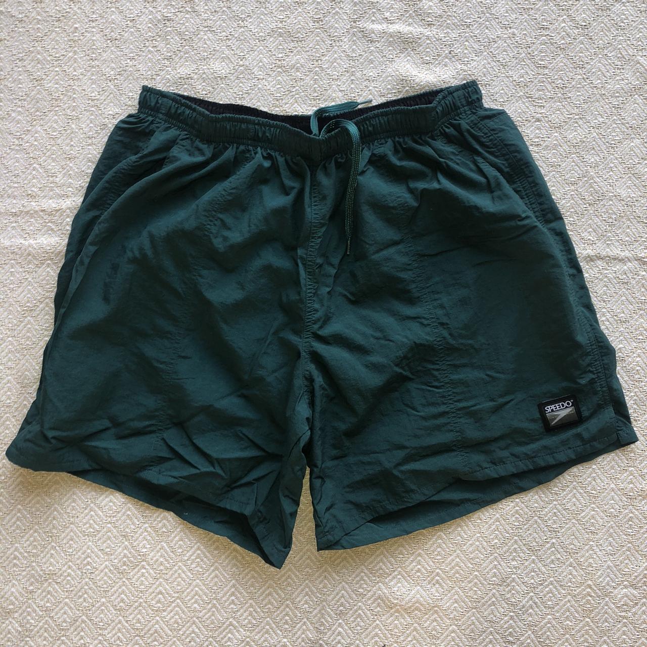 Speedo Men's Green Swim-briefs-shorts | Depop