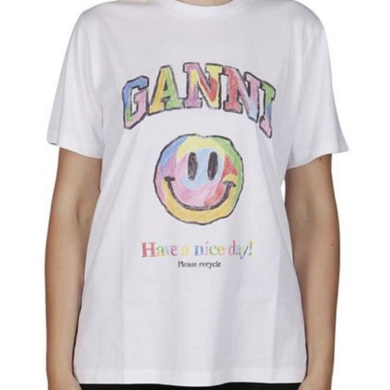 ganni smile tee