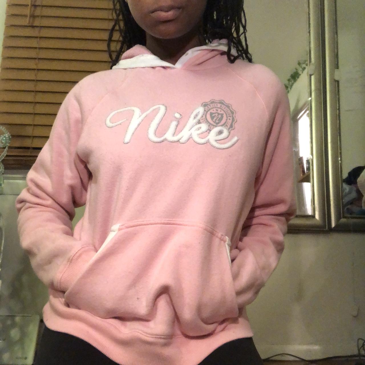 pink vintage nike sweatshirt