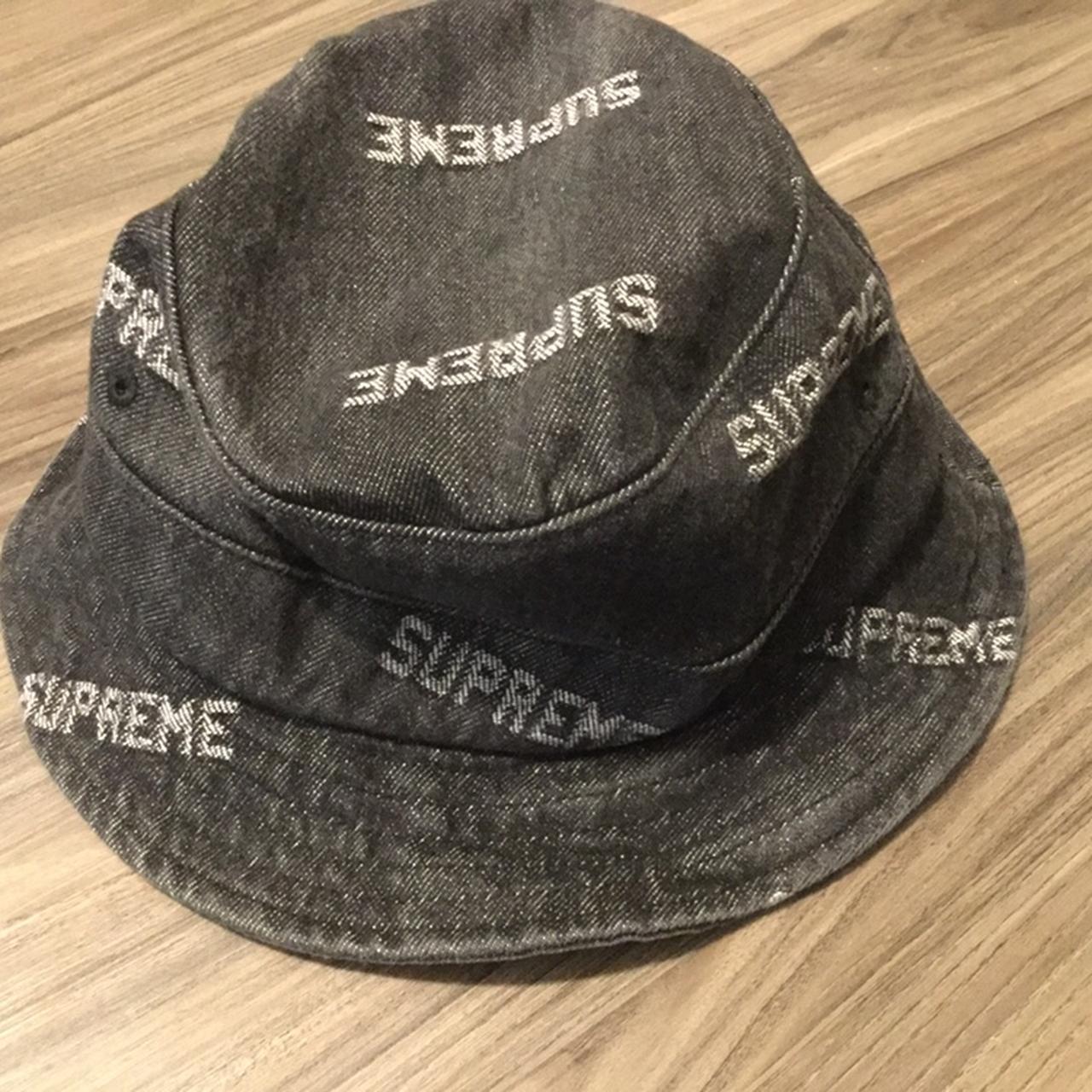 Supreme SS19 | Jacquard Logo Denim Crusher | Black...