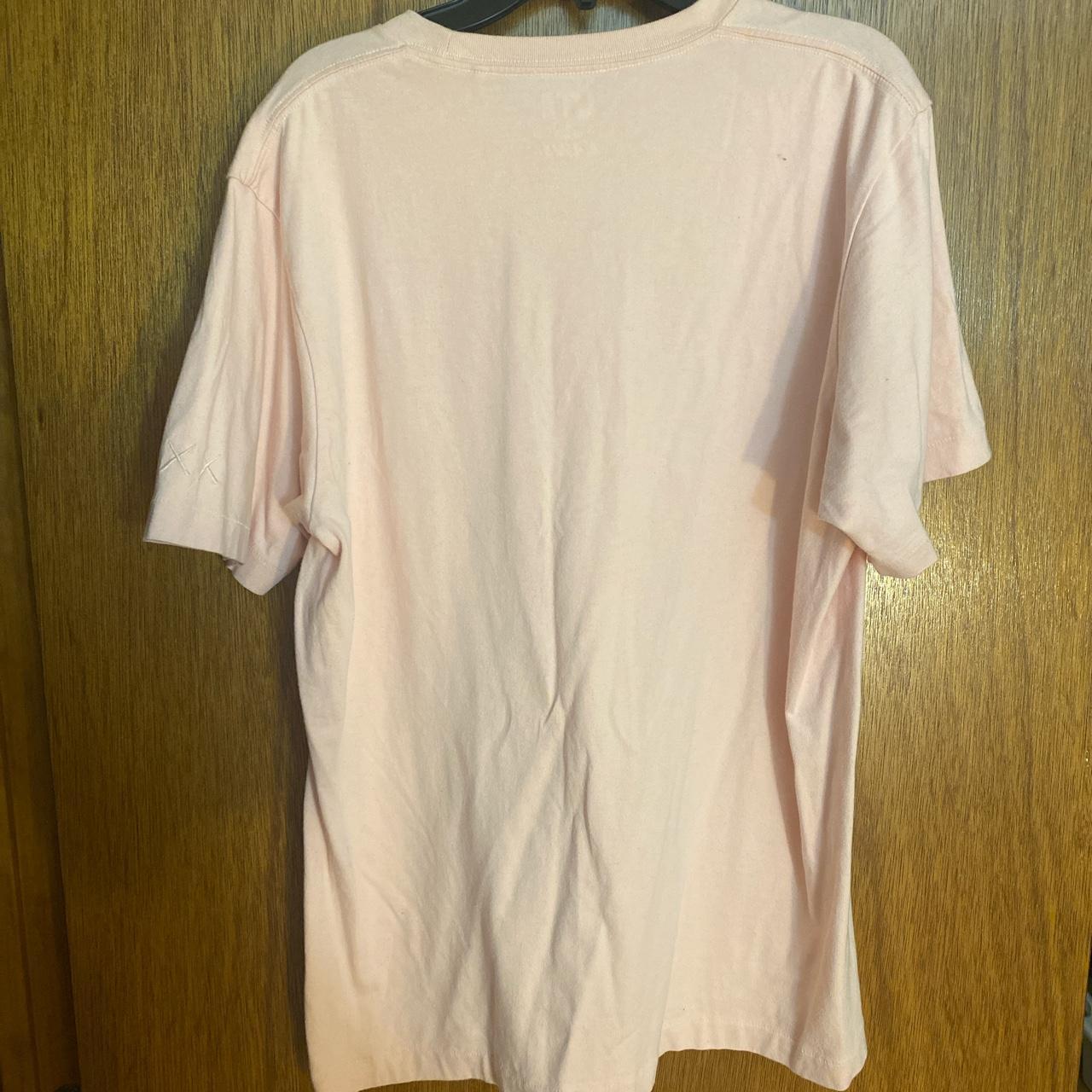 Kaws Women's Pink T-shirt (2)
