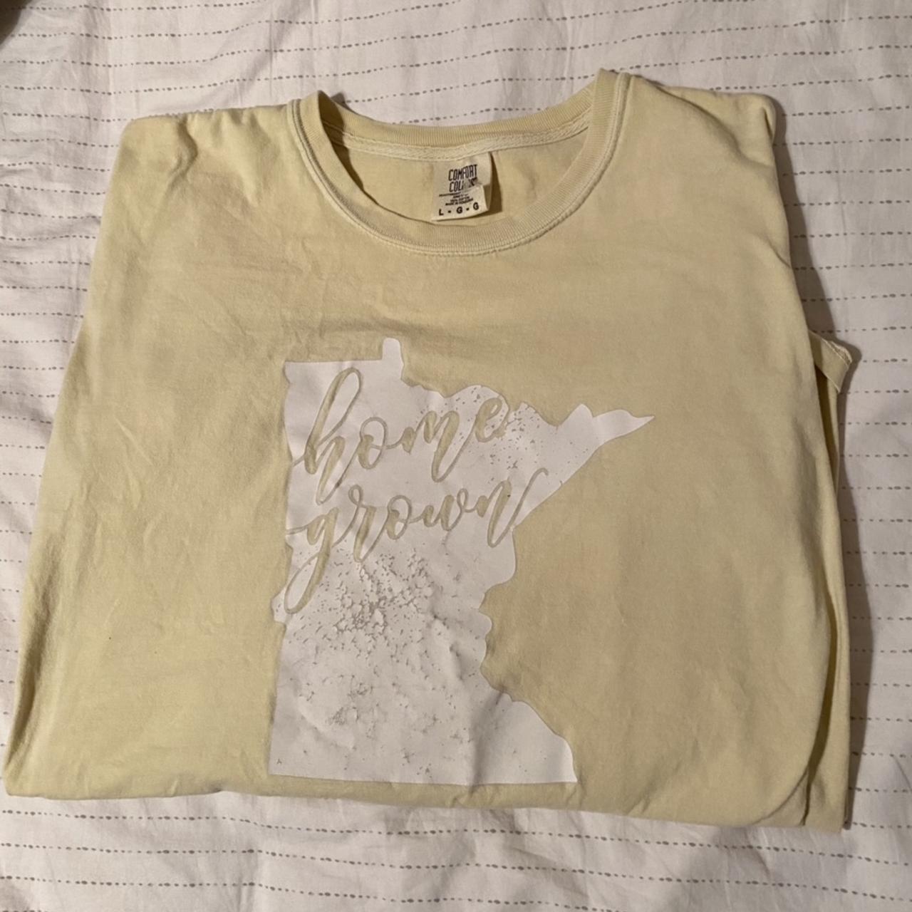 Creatures Of Comfort Women's Yellow and White T-shirt