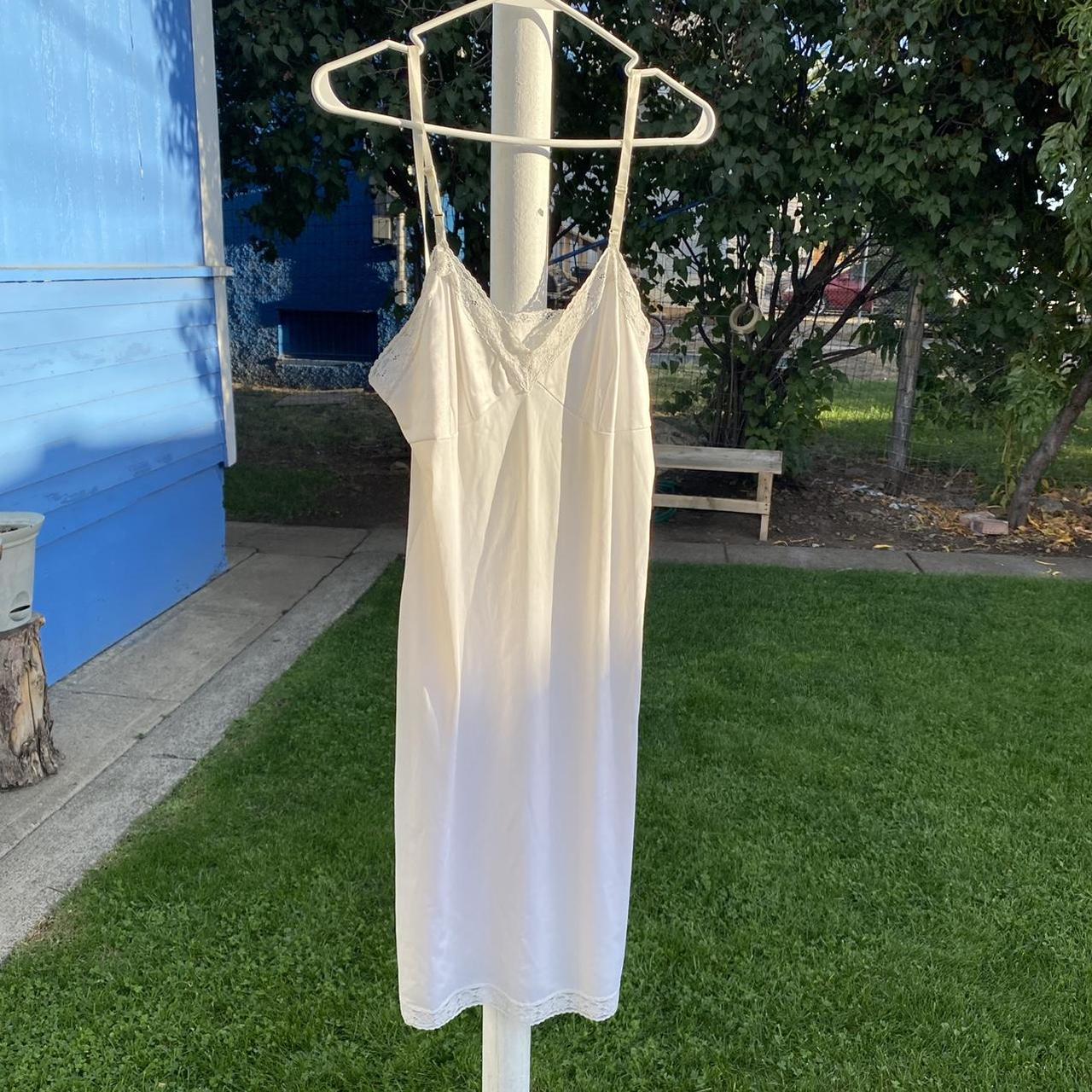Vintage white slip dress💛 Super cute and simple!... Depop