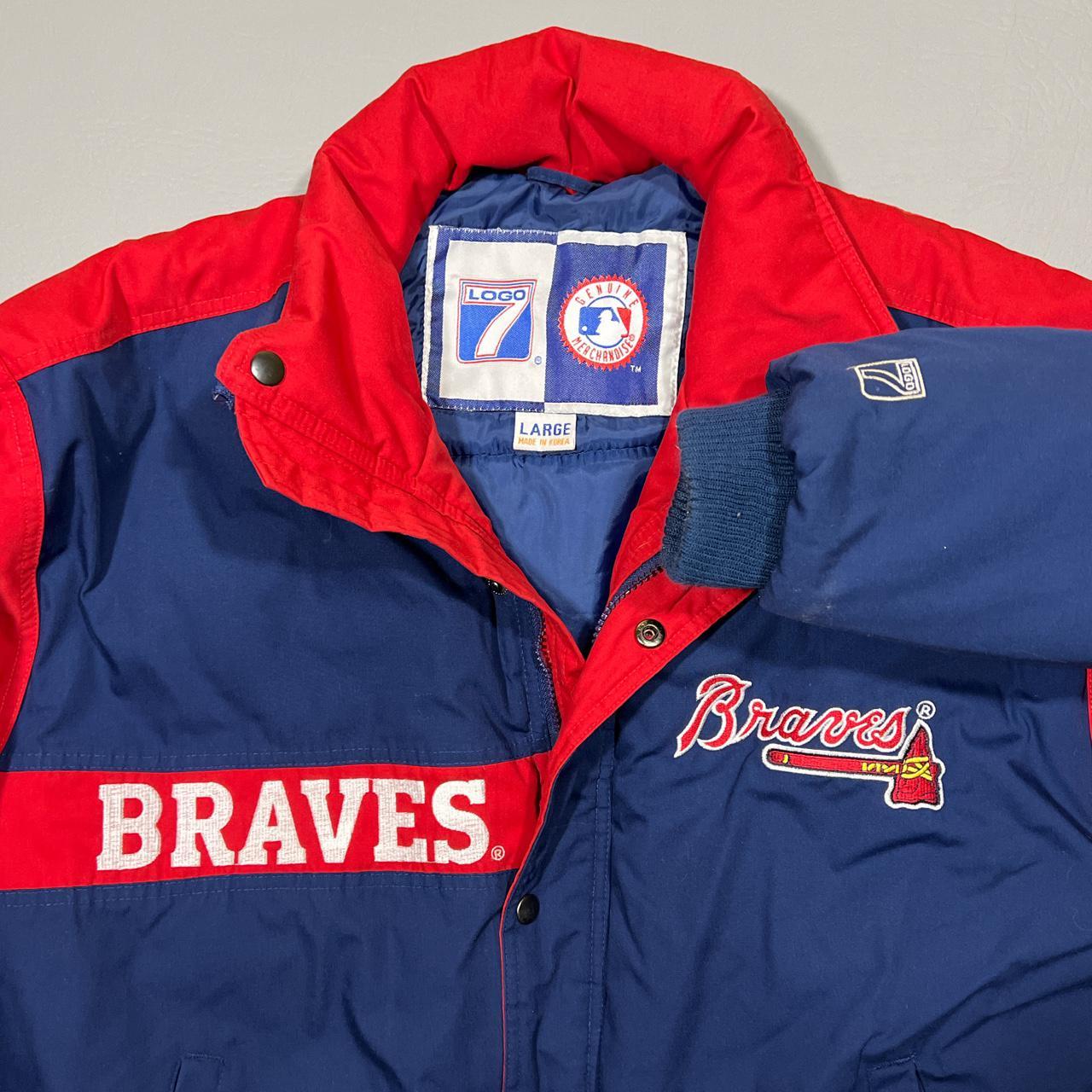 Vintage 90's Atlanta Braves Logo MLB Sports - Depop