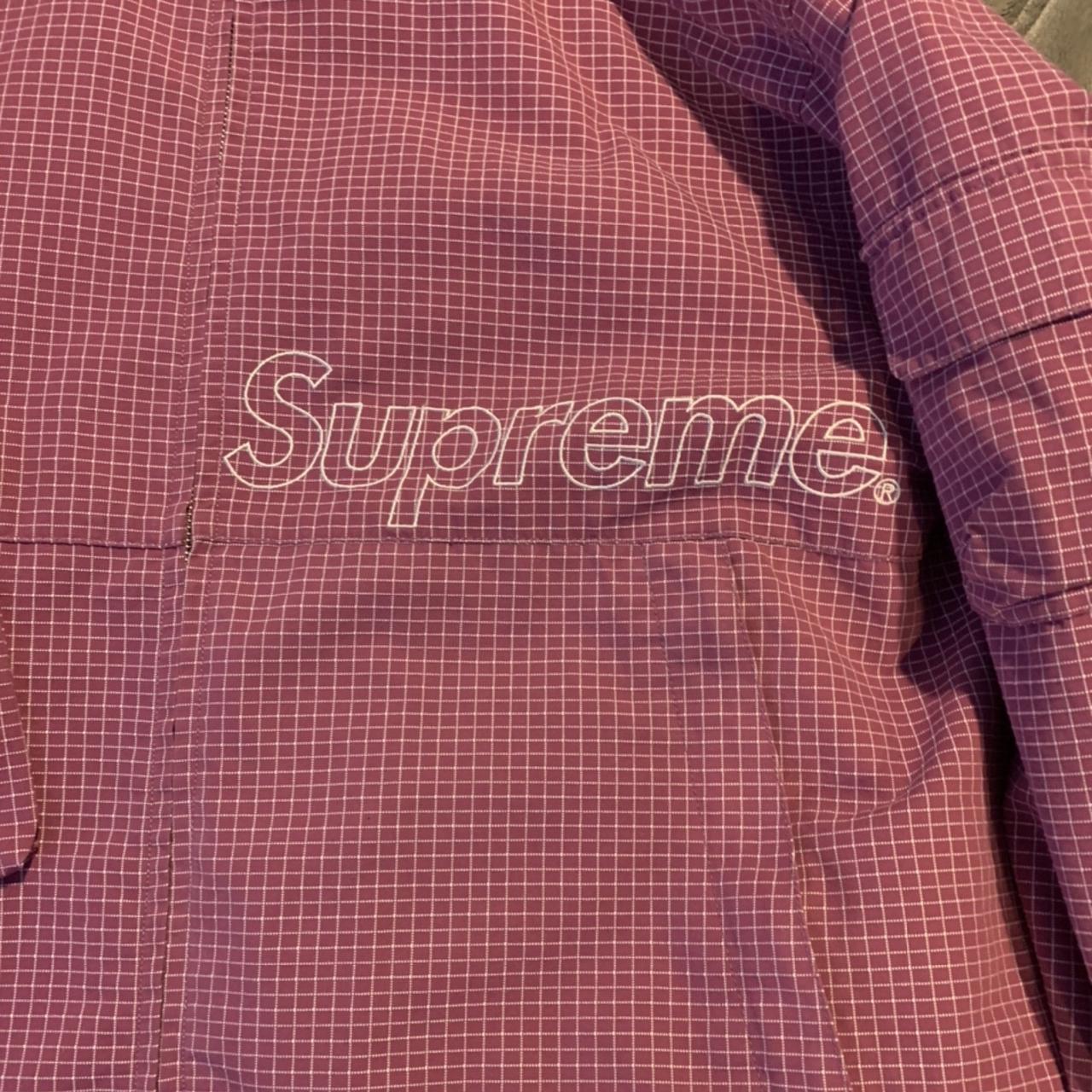 Supreme Ripstop Utility Jacket Purple Pink - Large... - Depop