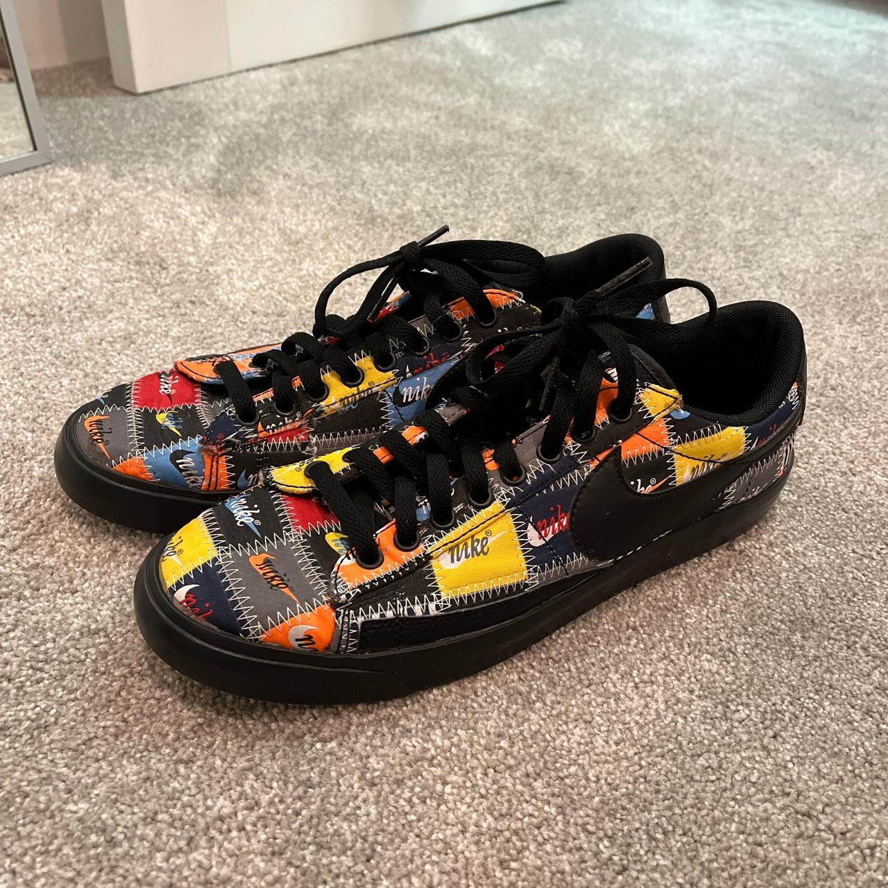 blazer low patchwork