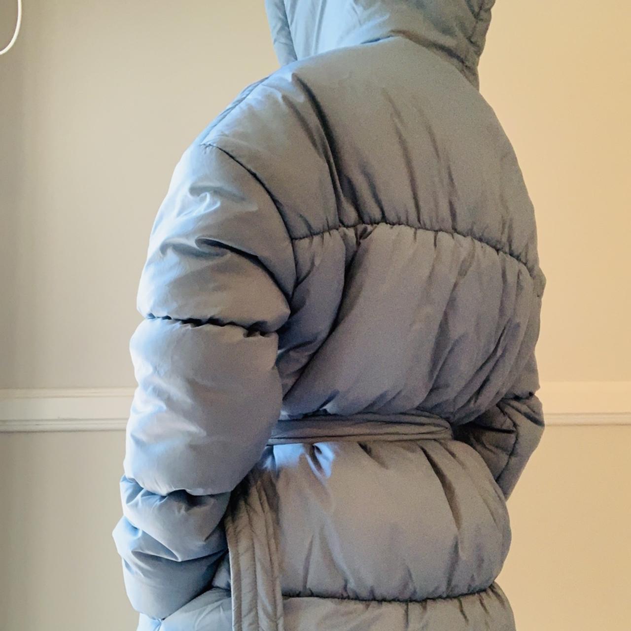university blue puffer jacket