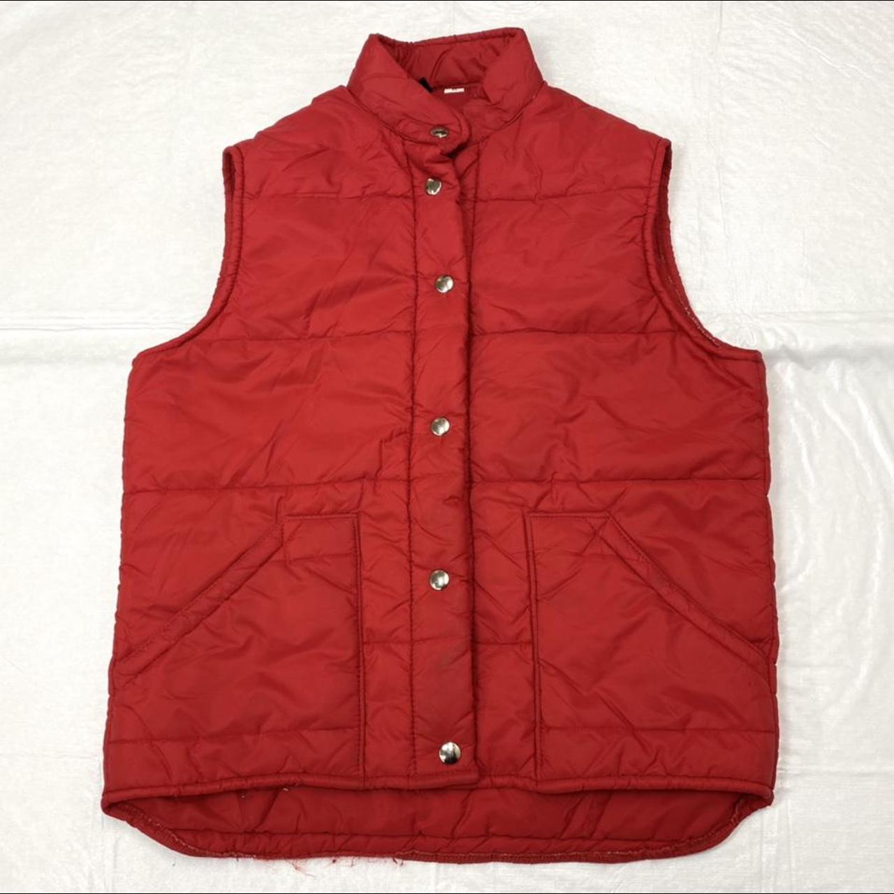 1980s LL Bean, West Branch puffer vest, red with 2...