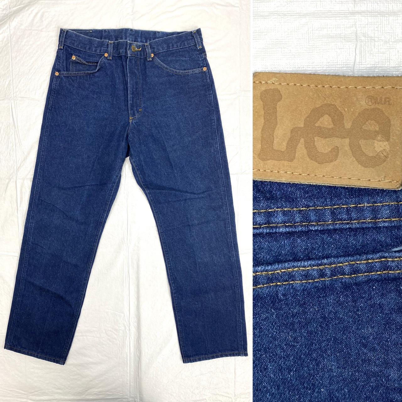 1980s 1990s Lee 200 straight leg blue jeans, 100%...