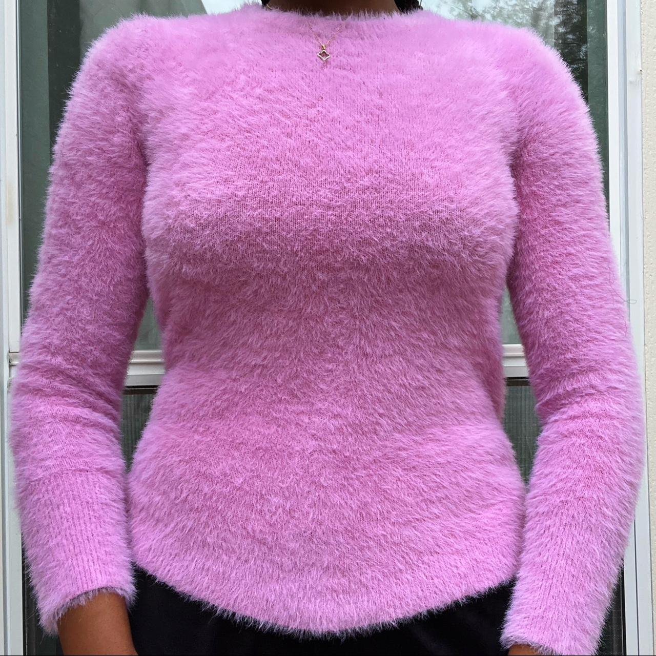 Baby Pink Fluffy Old Navy Sweater 💕 Super Cute &... Depop