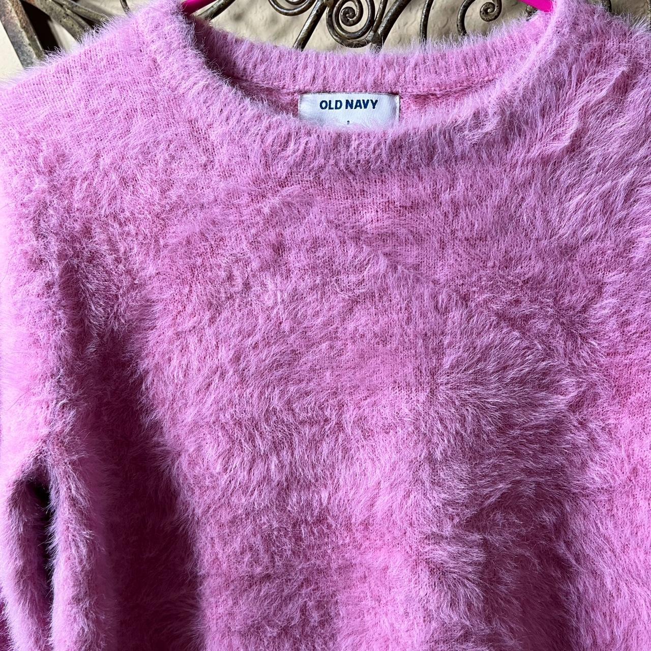 Baby Pink Fluffy Old Navy Sweater 💕 Super Cute &... Depop