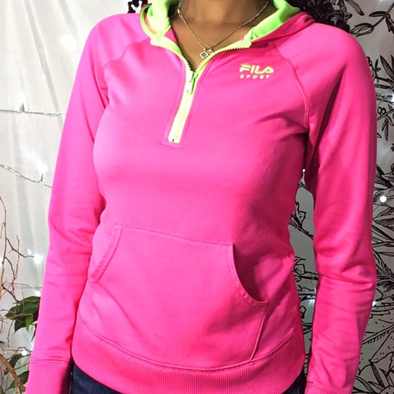 Fila neon hoodie best sale