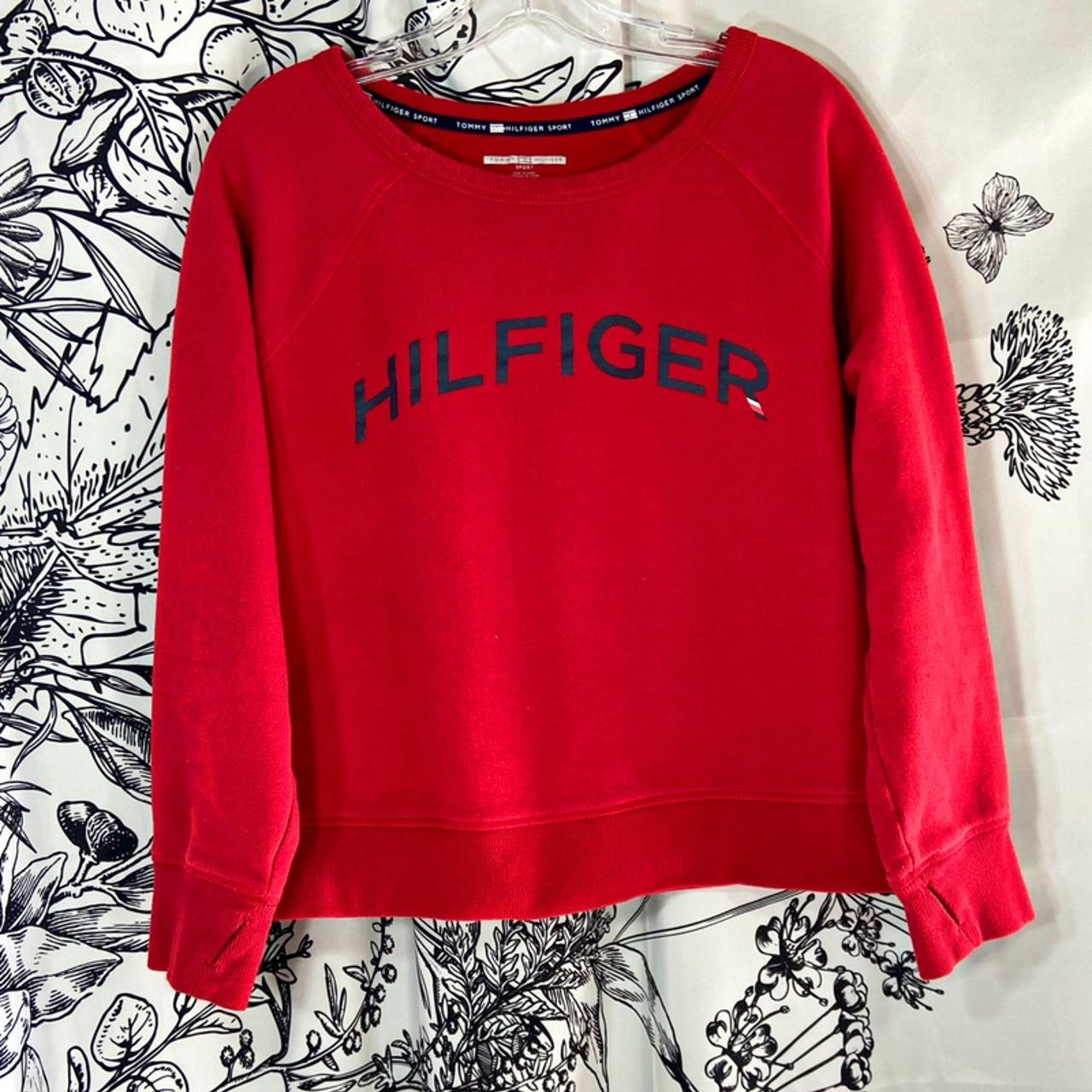 Tommy Hilfiger Sweater 🖤 “Hilfiger” Spellout In - Depop