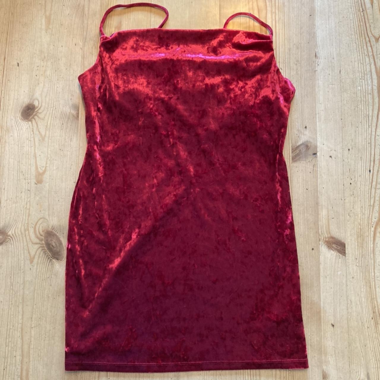 Topshop + PETITE Cowl Velvet Slip Dress