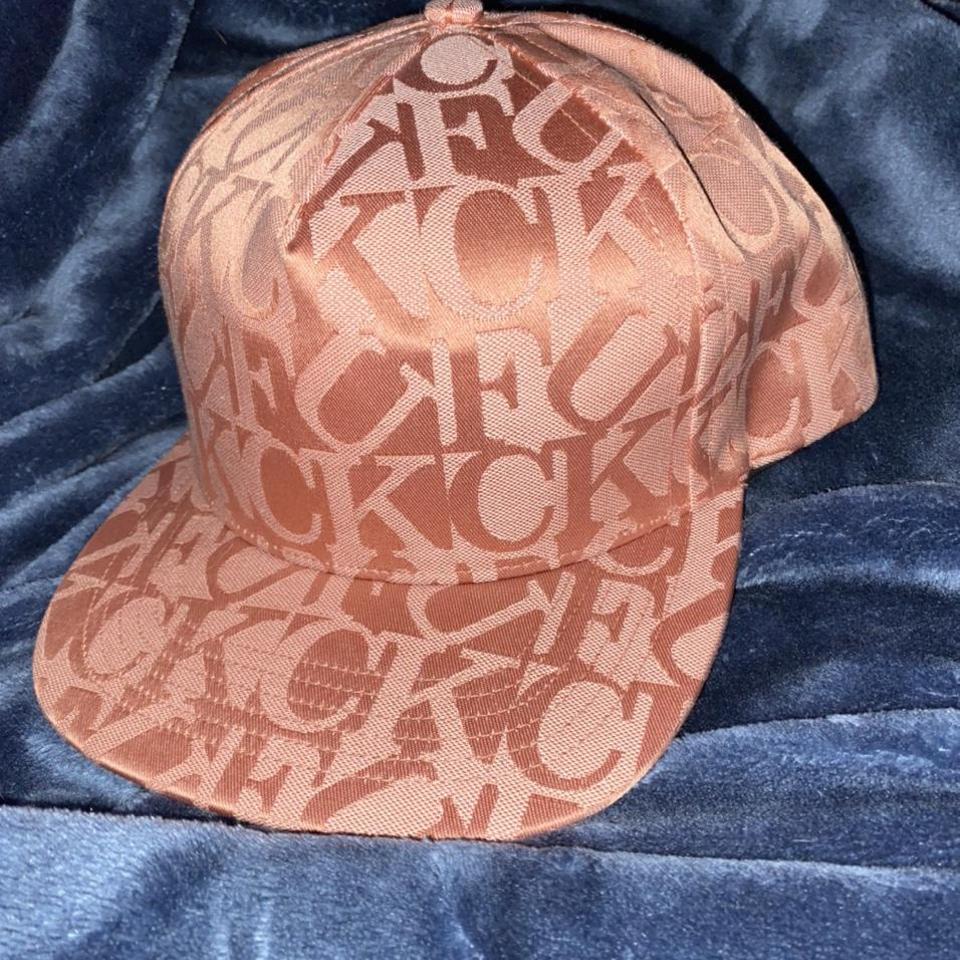 pink supreme fuck jacquard 5-panel cap #pink - Depop