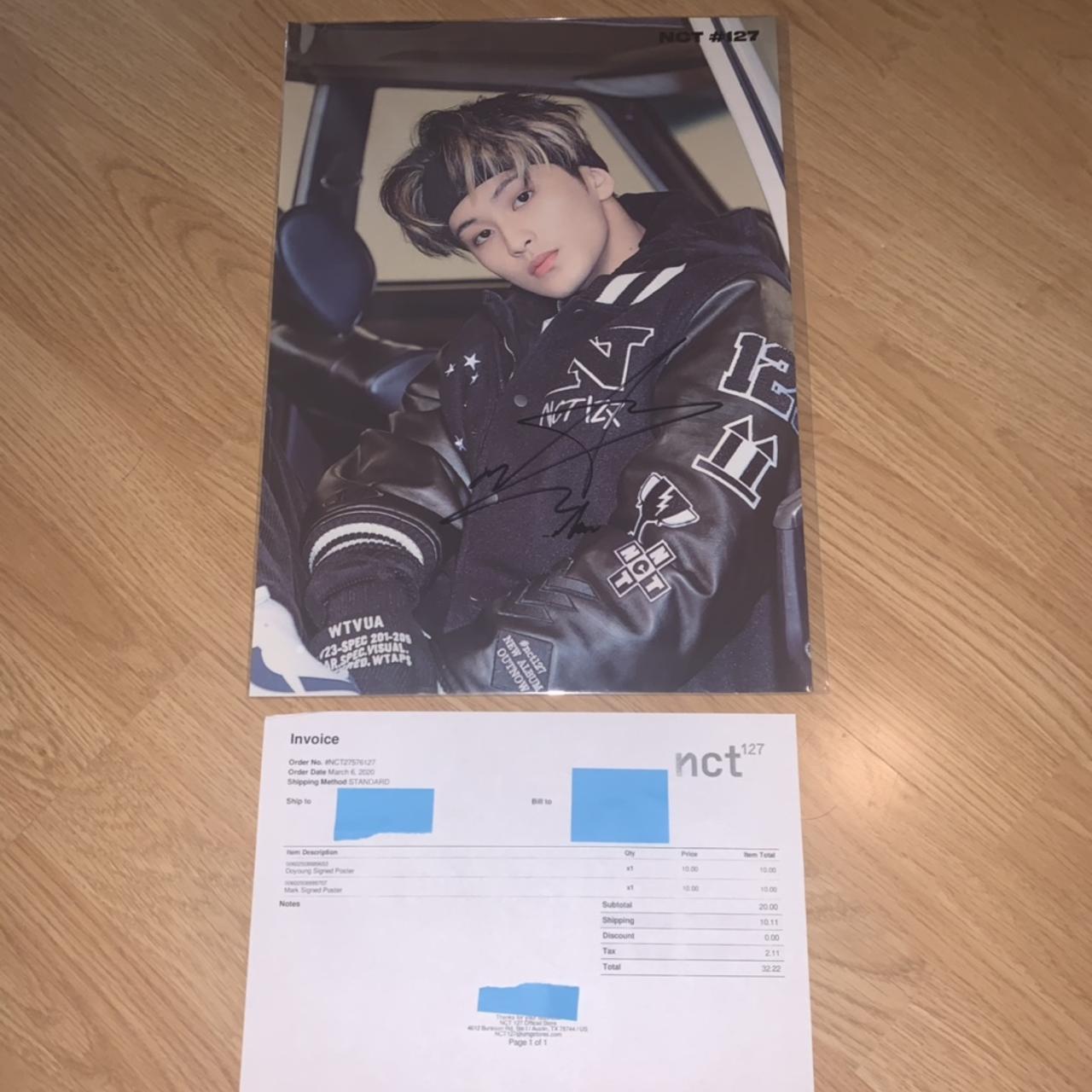 Signed NCT127 Neozone Poster Mark Official... - Depop