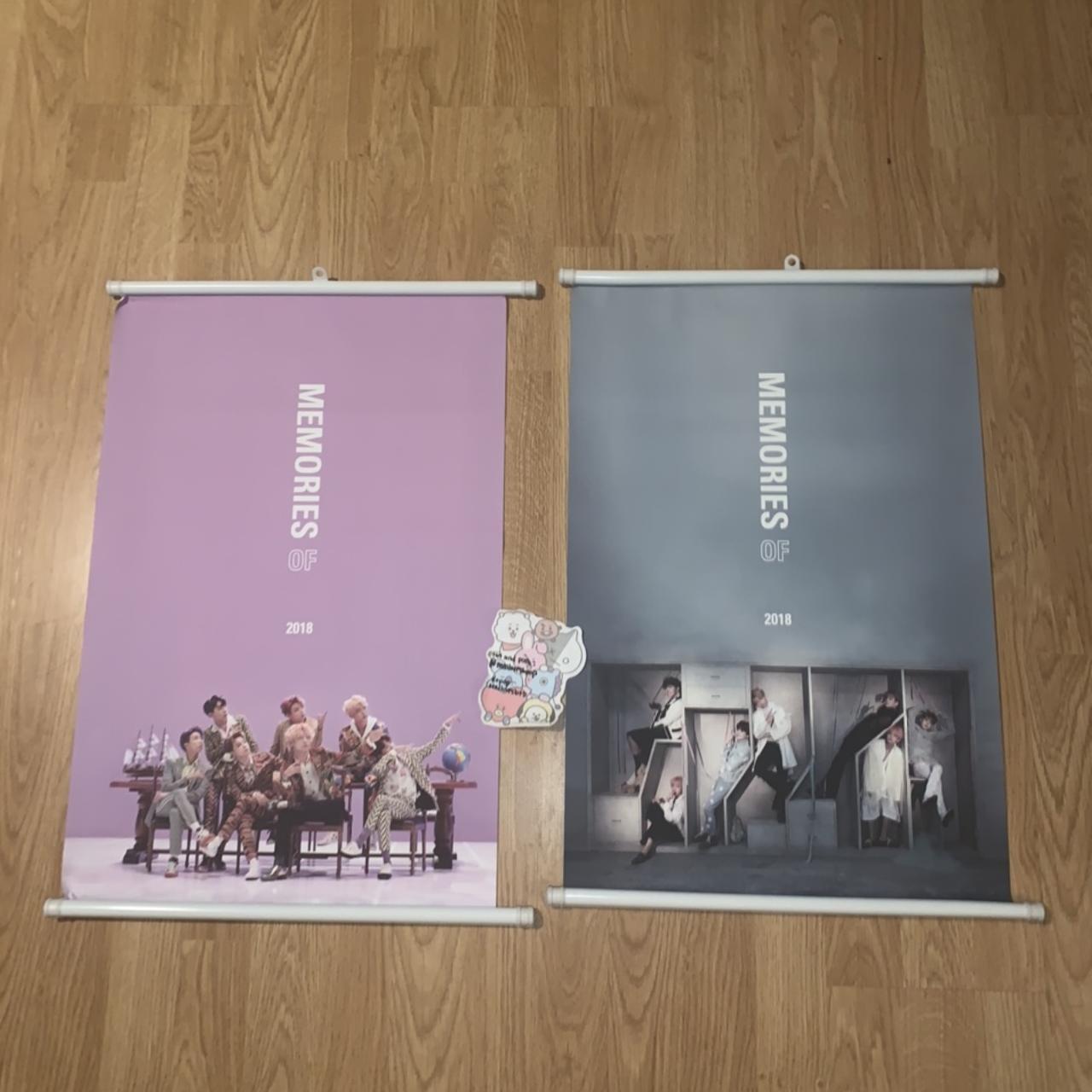 BTS Memories of 2018 Wall Scroll Set Official... - Depop