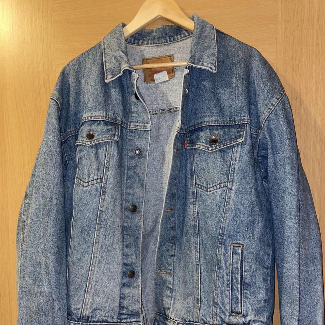 Levi’s blue denim jacket. Great vintage item in... - Depop