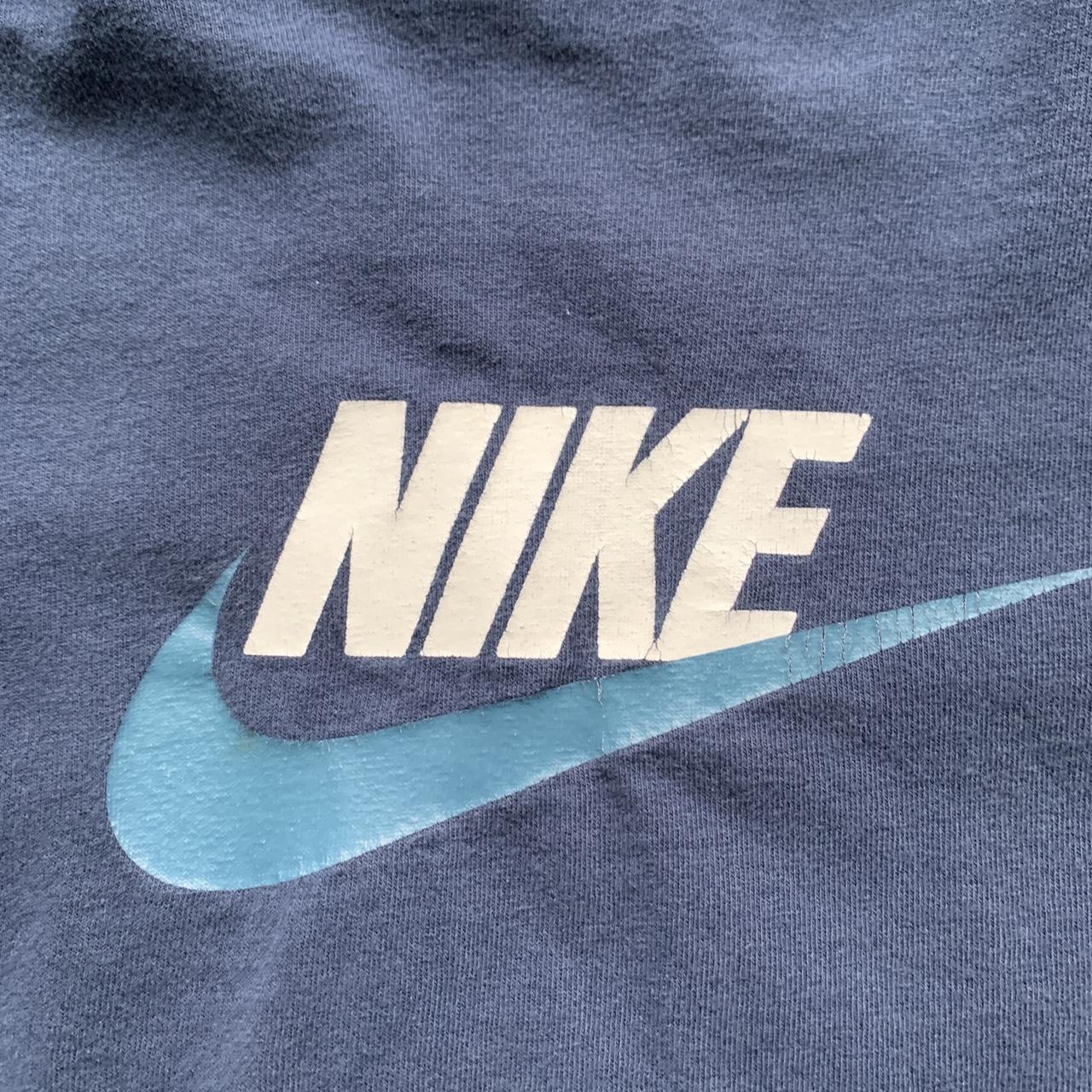 Nike Men's Blue and Navy T-shirt | Depop