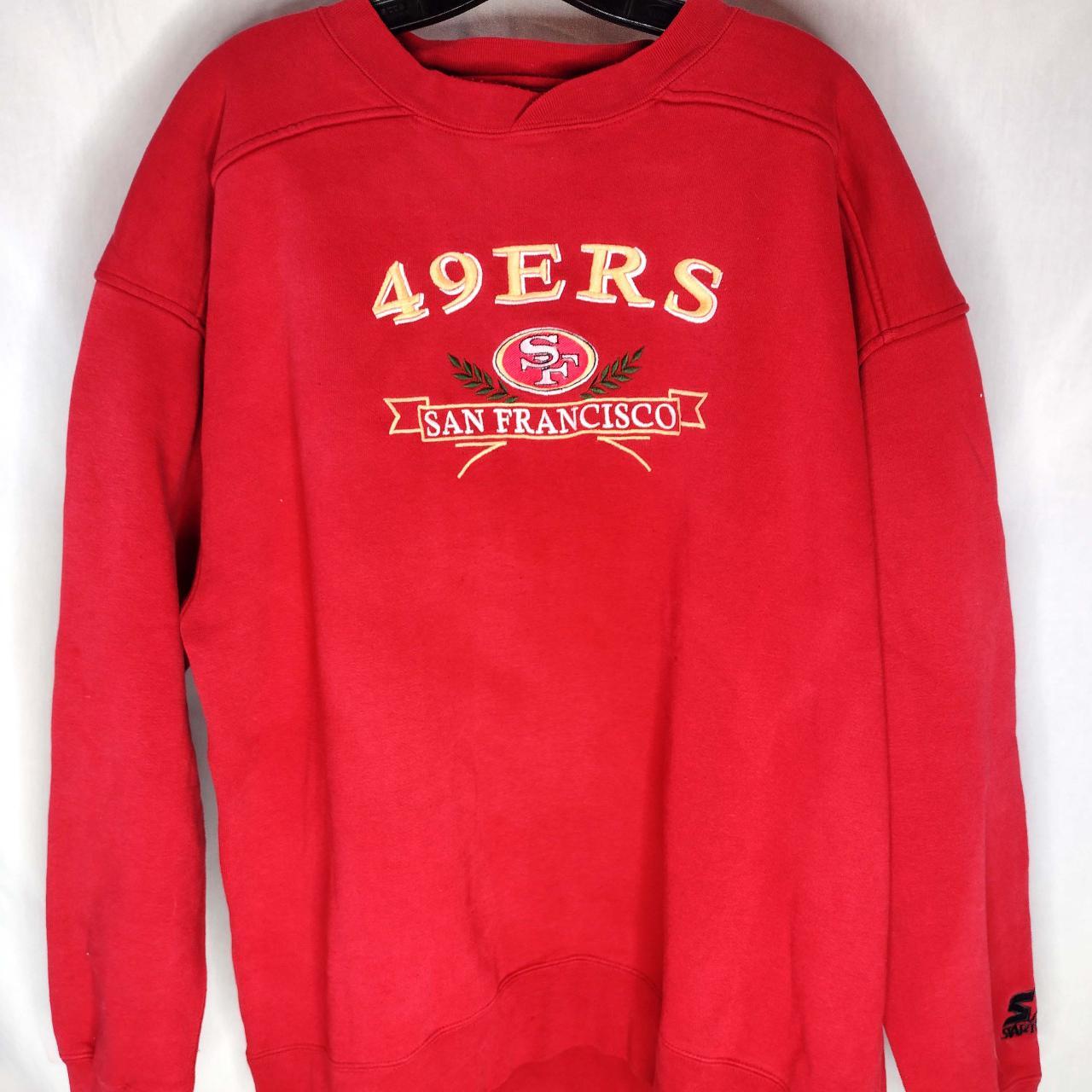 Vintage Starter Pro Line SF 49ers Sweatshirt Size - Depop