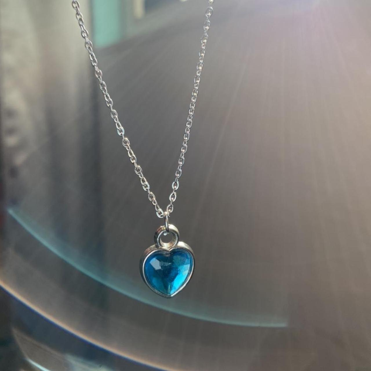 Product Image 1 - Handmade baby blue heart cz