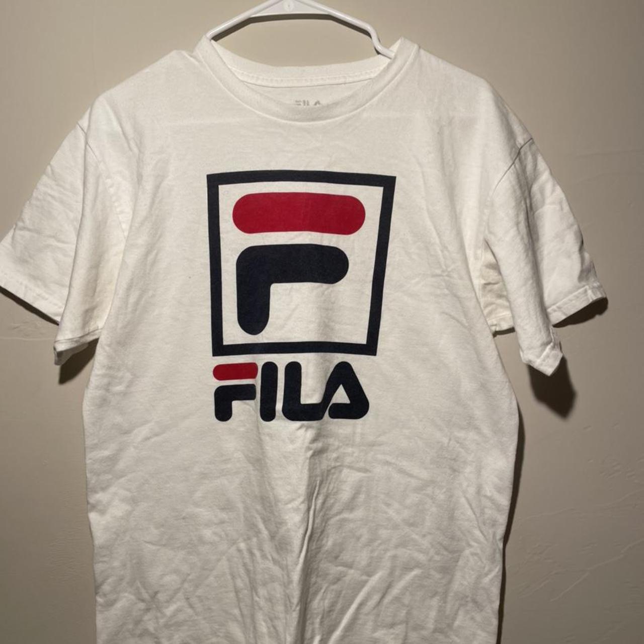 FILA TEE Simple but clean fila shirt Matches everything - Depop