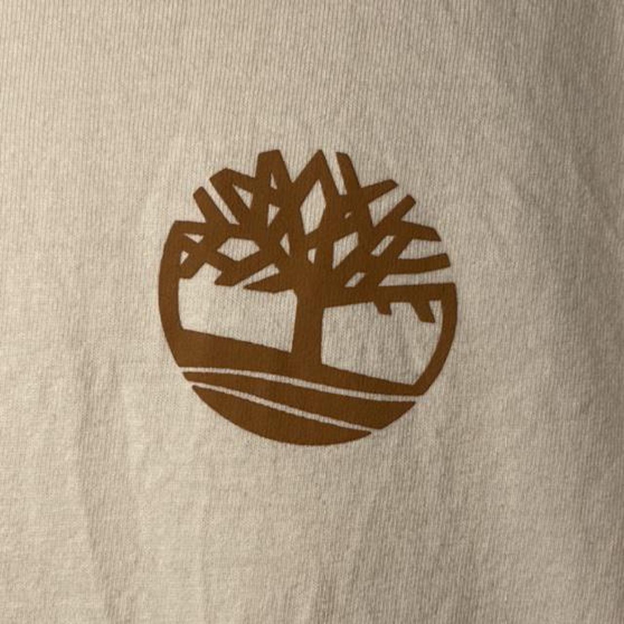 Timberland Men's Cream and Brown Shirt (2)