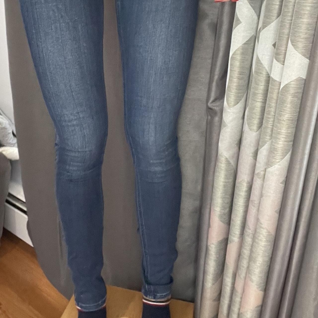 Skinny Jeggings Hollister Low Rise Barley Worn Depop