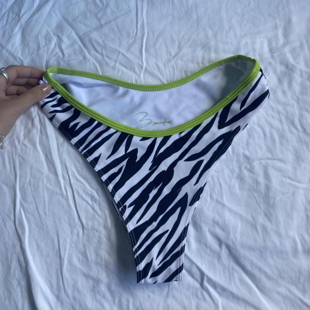 SOLD!!! BAMBA SWIM zebra Elle bottoms SIZE... Depop
