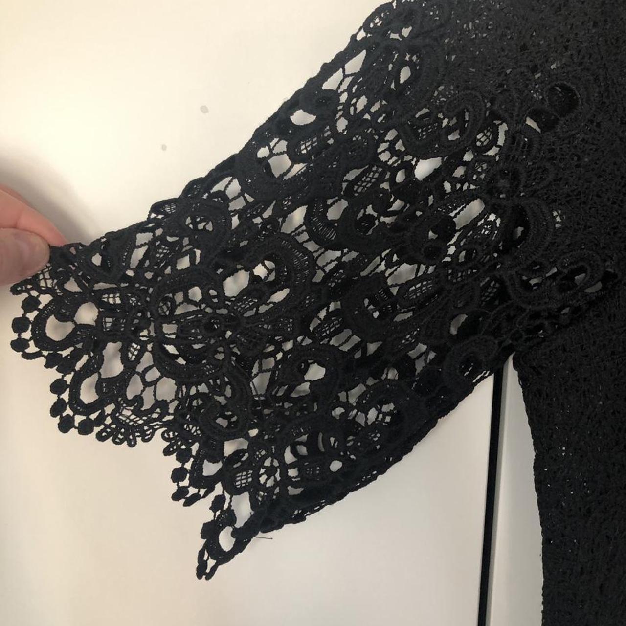 Zara black crochet top, never worn but the label was... Depop