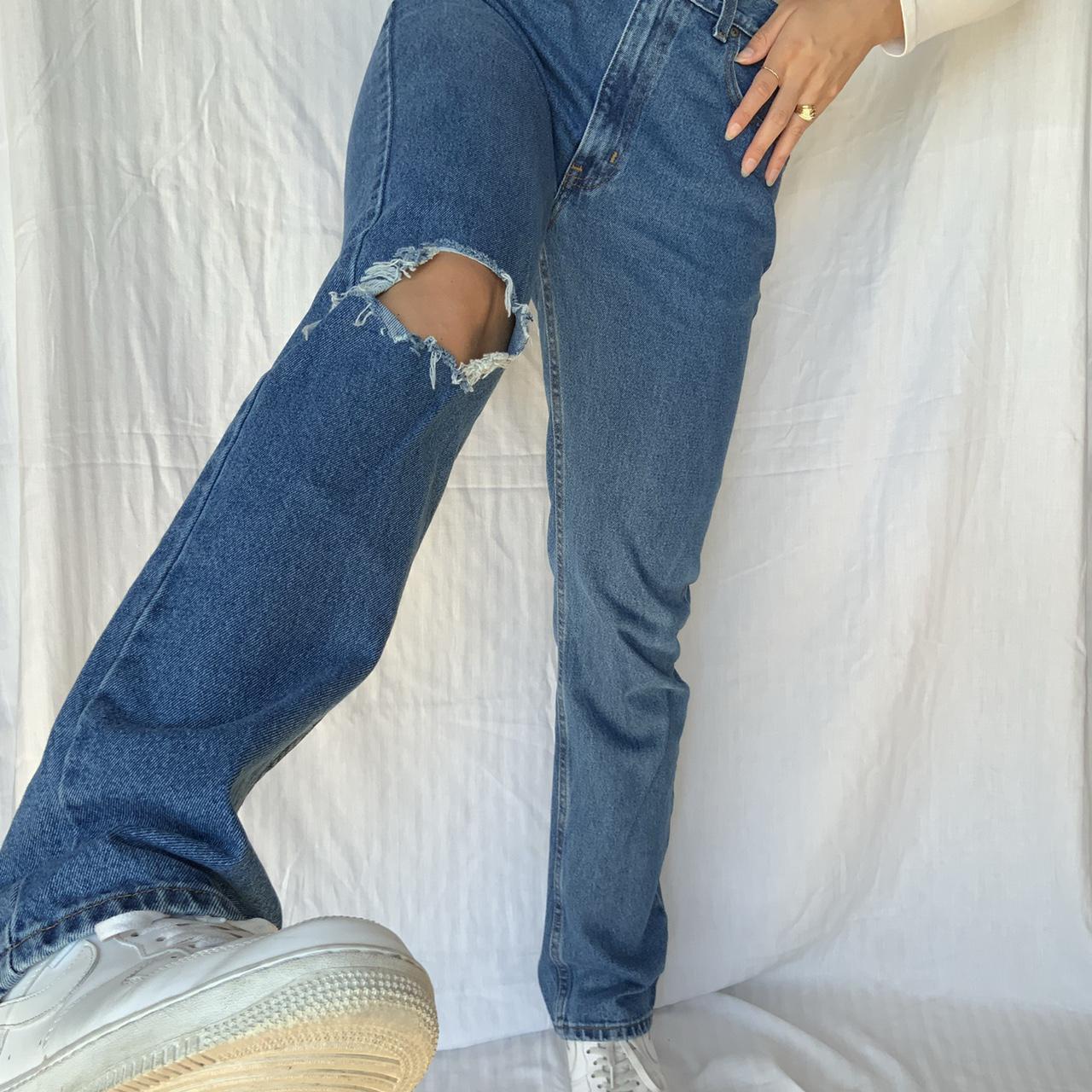 Women's Blue and Navy Jeans