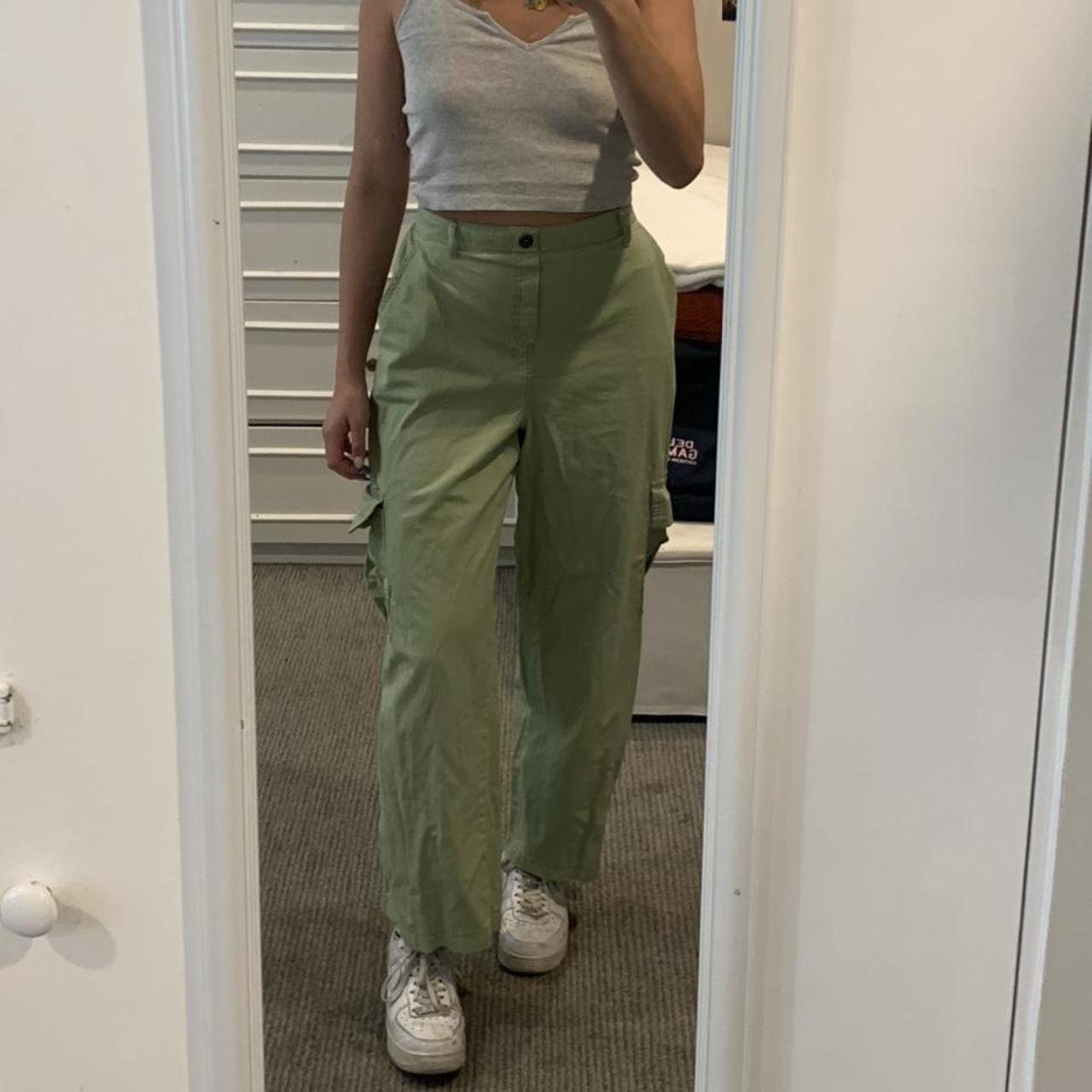 hollister ultra high rise straight utility pants