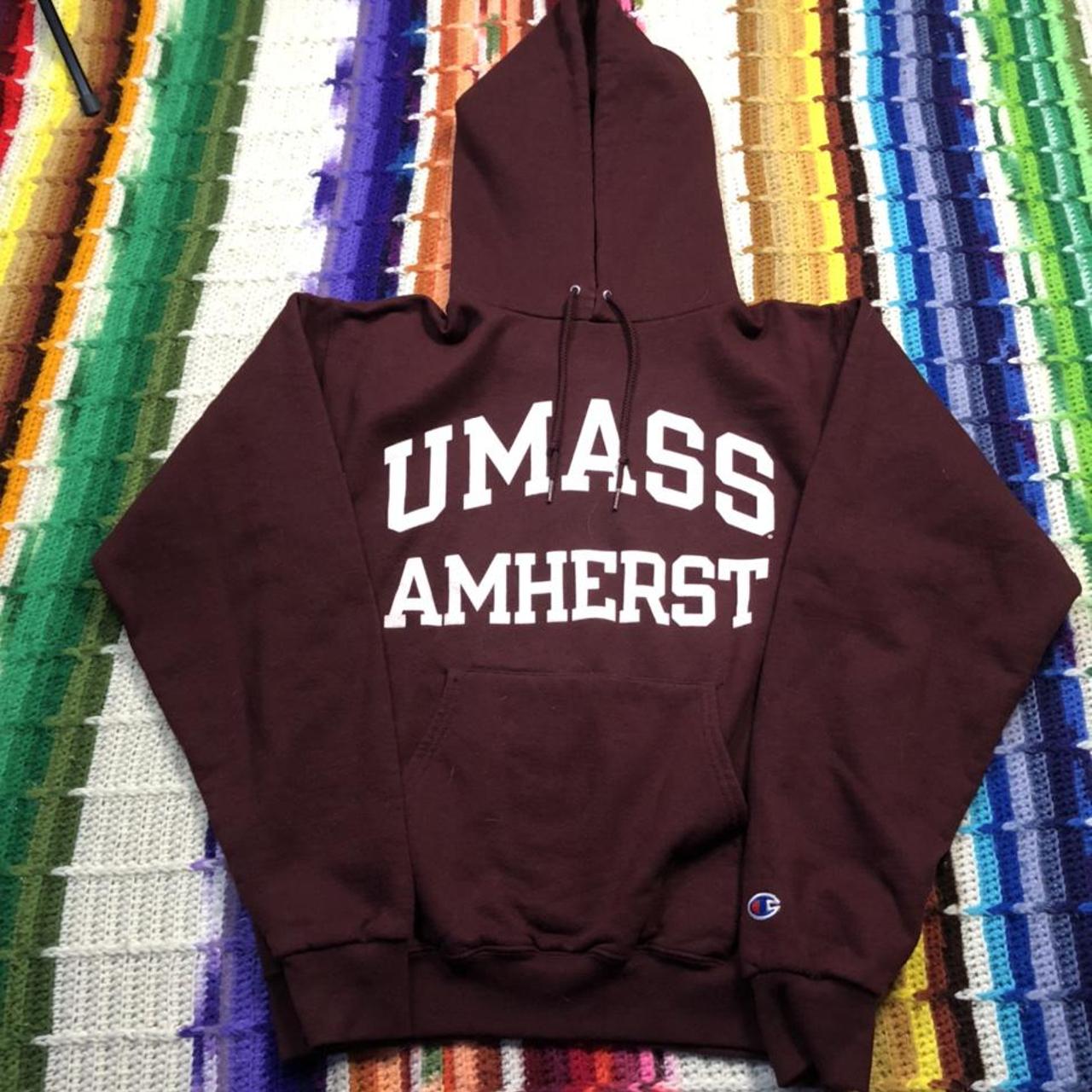 🔥 vintage umass amherst collegiate champion hoodie - Depop