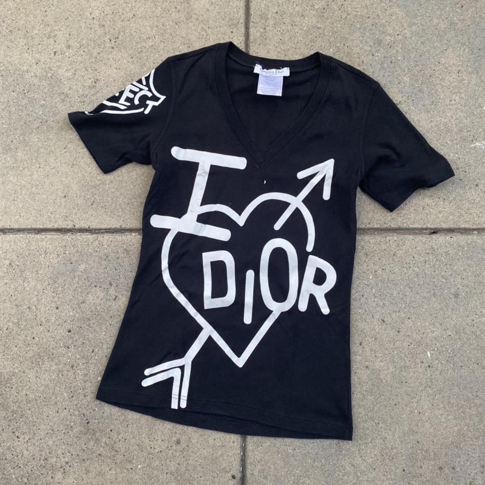 Christian Dior Couture Tee Embroidered graphic New - Depop