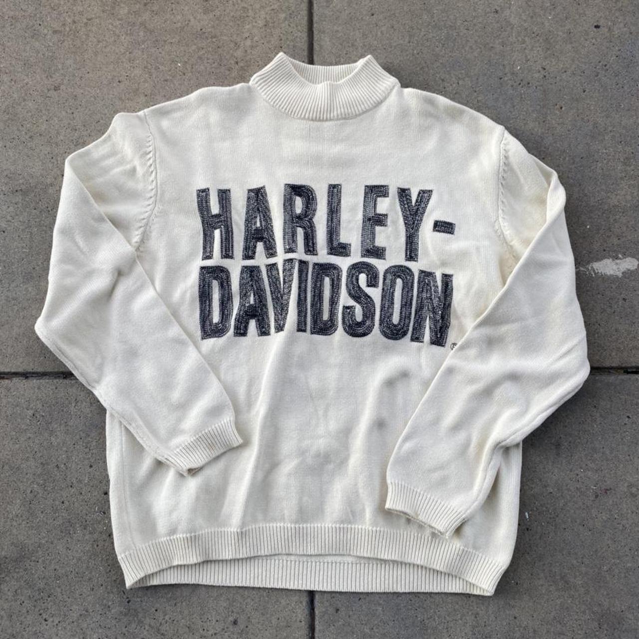 vintage harley davidson knit sweater