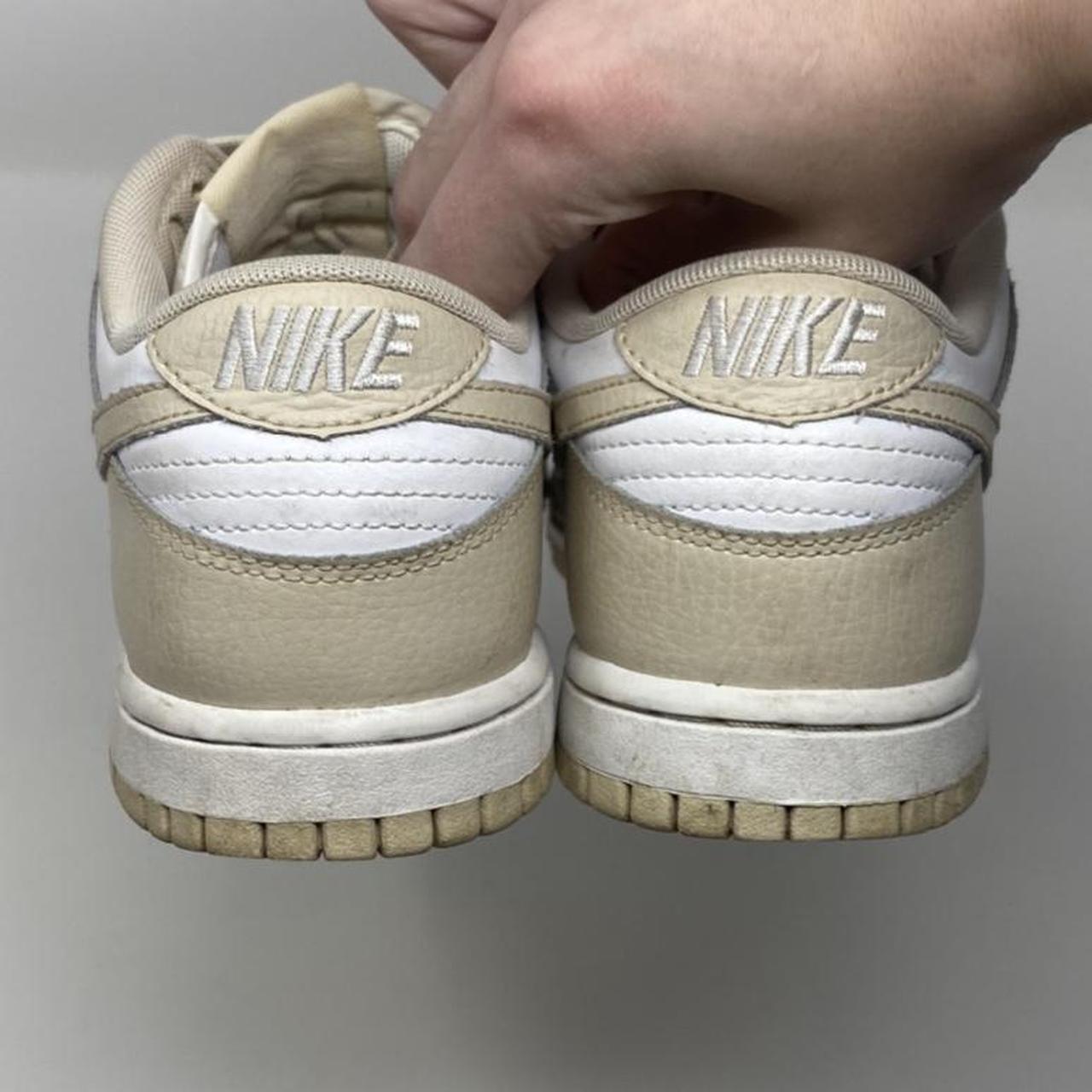 vintage nike oatmeal dunk shoes sneakers y2k beige /... Depop