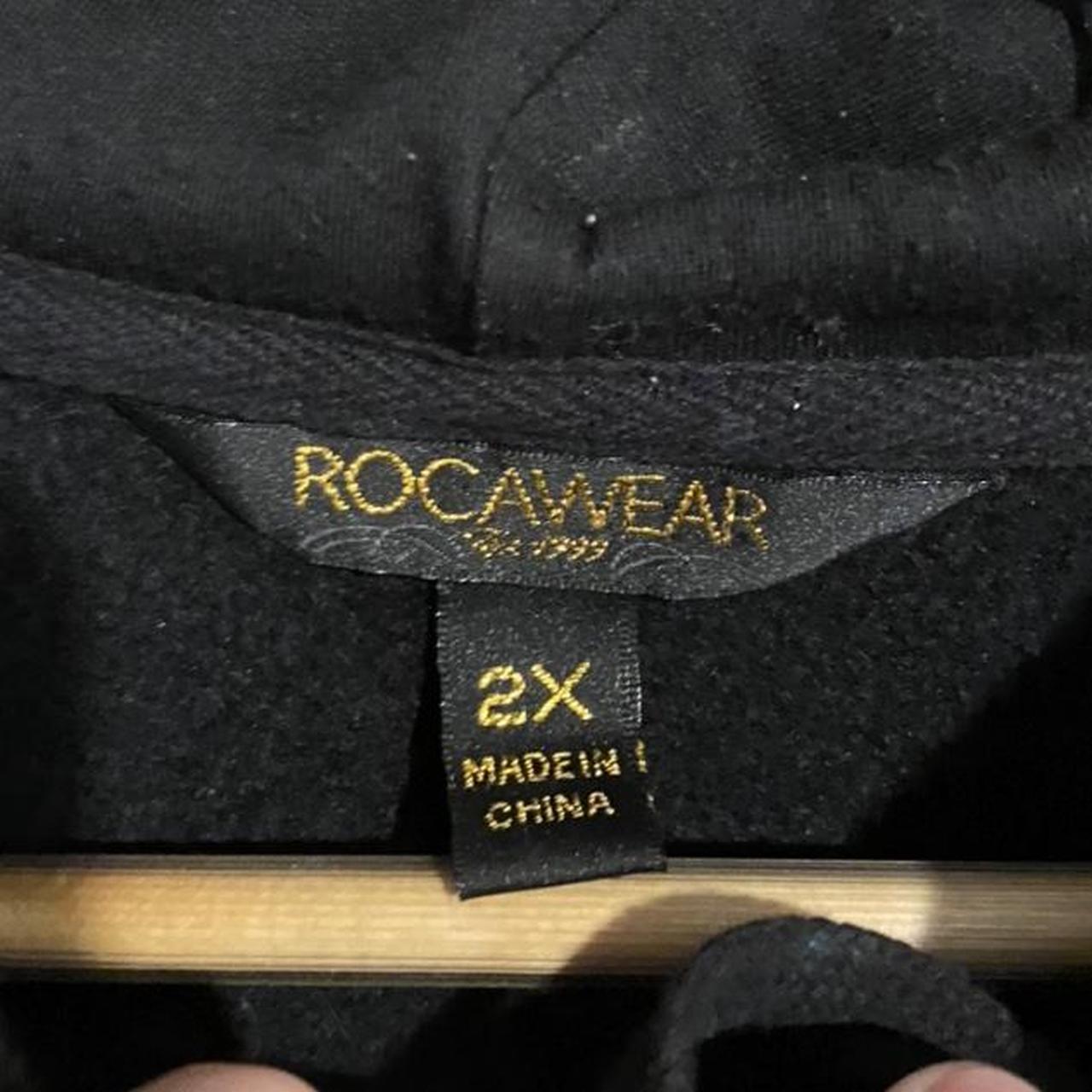 Early 2000’s Rocawear Zip Up Hoodie Sweatshirt... - Depop